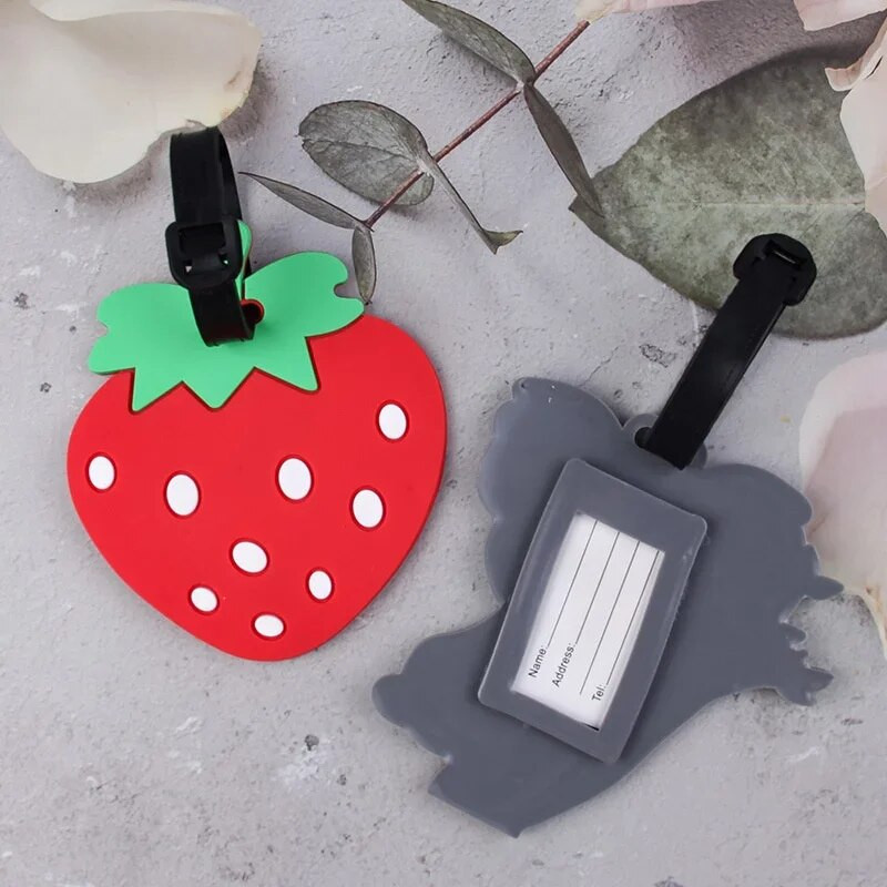 Ceļojumu piederumi Radoši bagāžas iekāpšanas birkas Bagāžas birkas Dzīvnieku karikatūra Silikagela čemodāna ID Adrešu turētājs Pārnēsājama etiķete