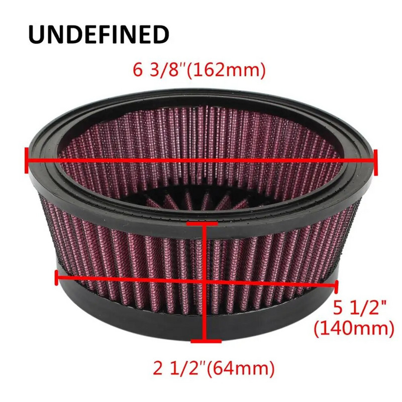 Gaisa tīrītāja ieplūdes filtra pārtīšanas elements Harley Sportster Touring Road King Softail Dyna Venturi Turbine Clarity Blunt