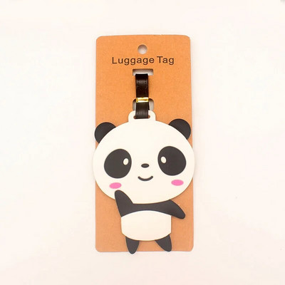 Ceļojumu piederumi Cute Sloth & Corgi Bagāžas etiķete Silikagela čemodāna ID Adrese Bagāžas iekāpšanas zīme Pārnēsājama etiķete