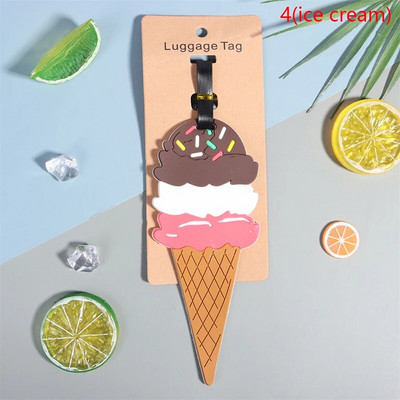 1PC Jauka multfilma Havaju flamingo silikona bagāžas etiķete kawaii ID adreses turētājs iekāpšanas bagāžas birka Antilost ceļojumu aksesuārs