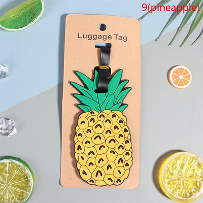 1PC Jauka multfilma Havaju flamingo silikona bagāžas etiķete kawaii ID adreses turētājs iekāpšanas bagāžas birka Antilost ceļojumu aksesuārs