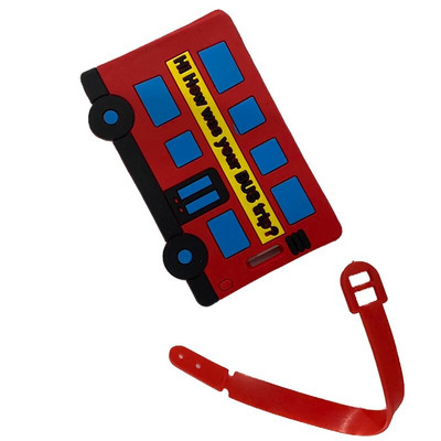 1PC Jauka multfilma Havaju flamingo silikona bagāžas etiķete kawaii ID adreses turētājs iekāpšanas bagāžas birka Antilost ceļojumu aksesuārs