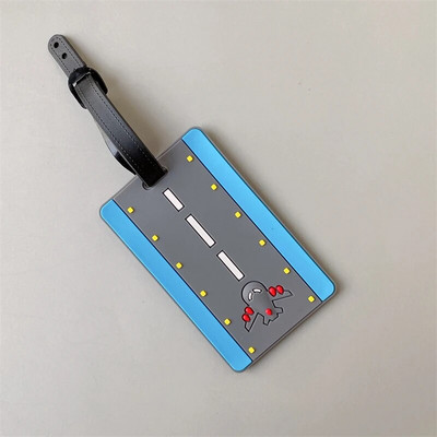 Creative lidmašīnas automašīnas bagāžas zīme raķešu lidmašīnas bagāžas iekāpšanas zīme ceļojumu piederumi silikagela čemodāna ID adreses turētāja zīme