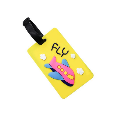 Creative lidmašīnas automašīnas bagāžas zīme raķešu lidmašīnas bagāžas iekāpšanas zīme ceļojumu piederumi silikagela čemodāna ID adreses turētāja zīme