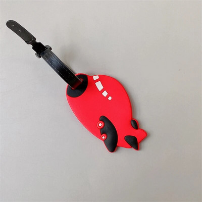 Creative lidmašīnas automašīnas bagāžas zīme raķešu lidmašīnas bagāžas iekāpšanas zīme ceļojumu piederumi silikagela čemodāna ID adreses turētāja zīme