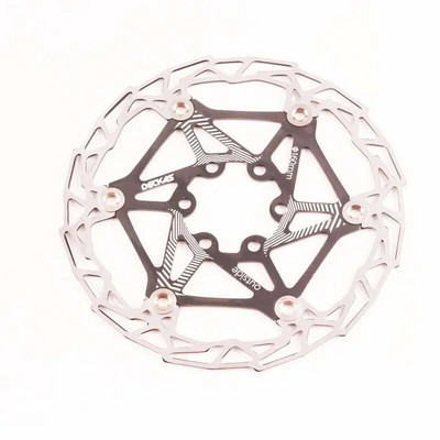 DECKAS īpaši vieglie MTB kalnu velosipēda bremžu diski, peldošie uzlikas, 160 mm, 6 skrūvju rotori, daļas, riteņbraukšanas piederumi.