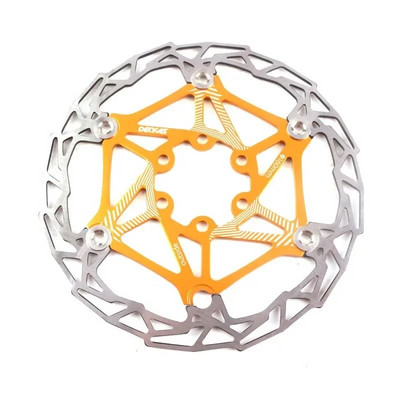 DECKAS īpaši vieglie MTB kalnu velosipēda bremžu diski, peldošie uzlikas, 160 mm, 6 skrūvju rotori, daļas, riteņbraukšanas piederumi.