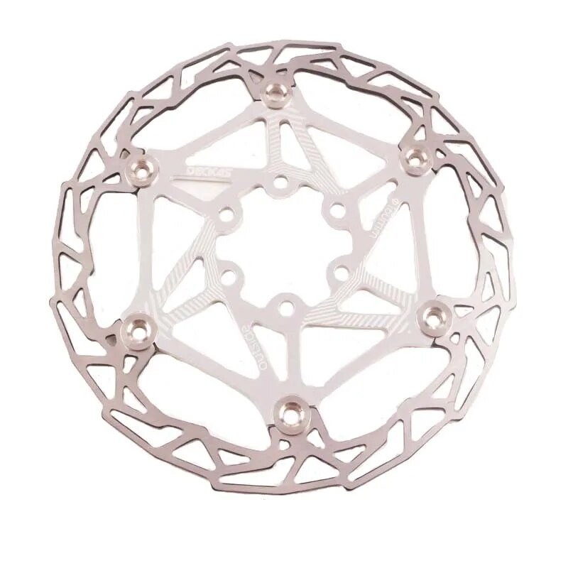 DECKAS īpaši vieglie MTB kalnu velosipēda bremžu diski, peldošie uzlikas, 160 mm, 6 skrūvju rotori, daļas, riteņbraukšanas piederumi.