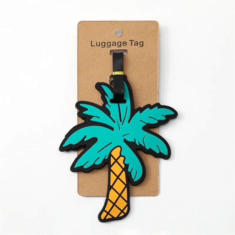 Jauka bagāžas etiķete Creative Corgi & Cat čemodāns Silīcija pārnēsājams ceļojumu etiķete ID adreses turētāja somas etiķetes bagāžai