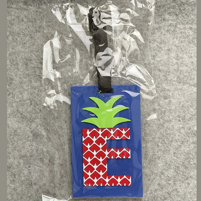 Jaunākie jaukie 26 burtu bagāžas ceļojumu piederumi etiķete silikagels čemodāna ID adreses turētājs bagāžas iekāpšanas zīme pārnēsājama etiķete