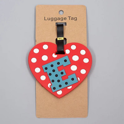 Jaunākie jaukie 26 burtu bagāžas ceļojumu piederumi etiķete silikagels čemodāna ID adreses turētājs bagāžas iekāpšanas zīme pārnēsājama etiķete