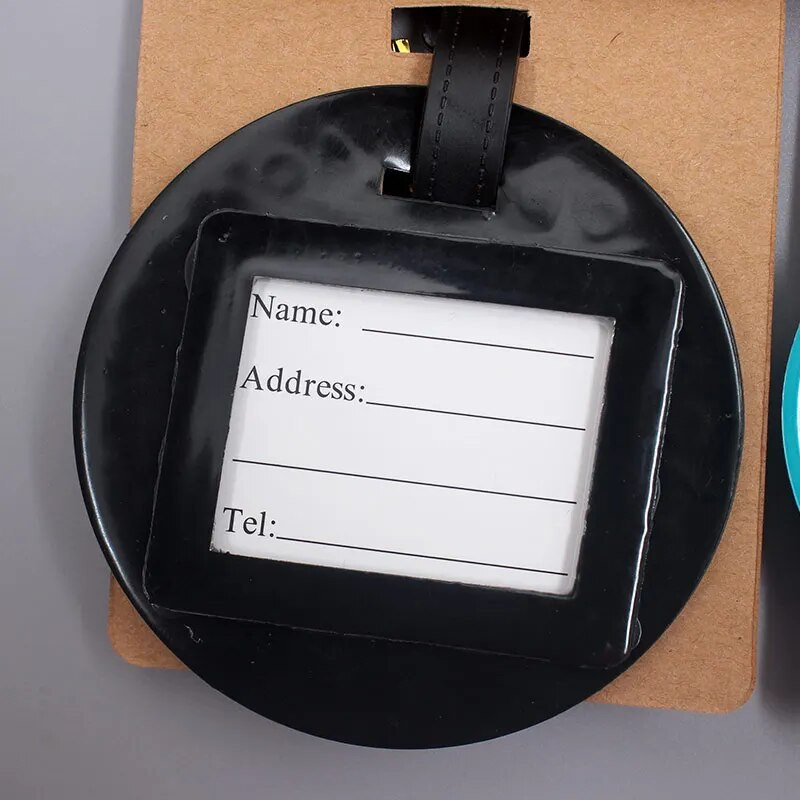 Jaunākie jaukie 26 burtu bagāžas ceļojumu piederumi etiķete silikagels čemodāna ID adreses turētājs bagāžas iekāpšanas zīme pārnēsājama etiķete