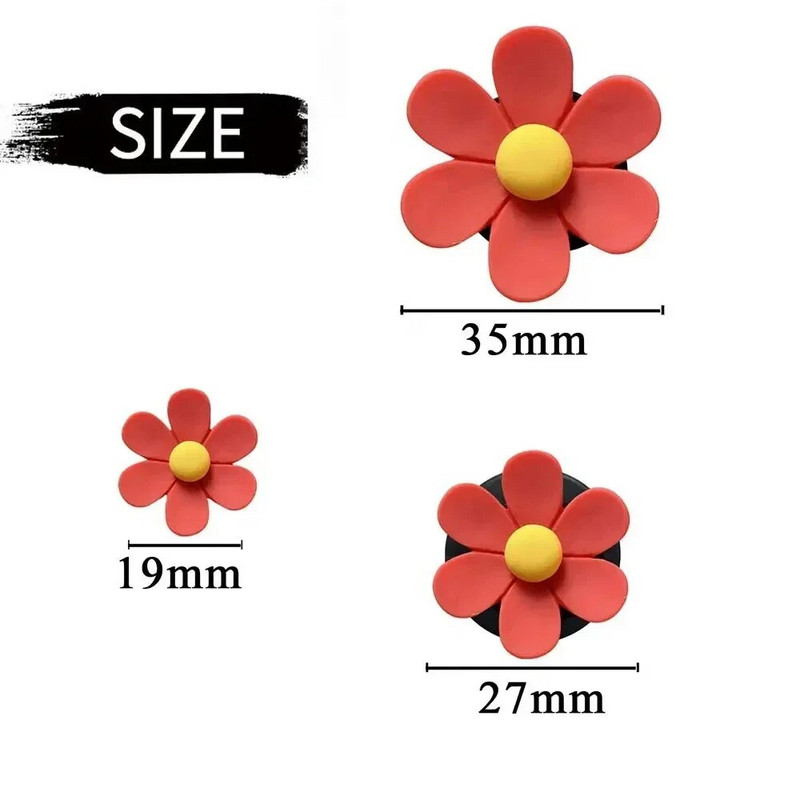 3Pcs/Set Auto utičnica Otvor za parfeme Cvjetići u boji slatkiša Osvježivač zraka za automobil Izlaz za klima uređaj Mimjan Dodaci za automobile