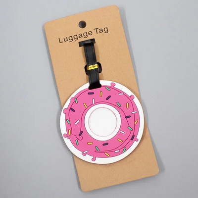 Jauka čemodāna etiķete Saldējums un kūkas Ceļojumu piederumi Bagāžas etiķete Silikagels Čemodāna ID Adrese Turētājs Iekāpšanas zīme