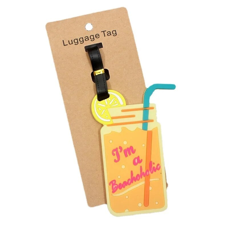 Jauka čemodāna etiķete Saldējums un kūkas Ceļojumu piederumi Bagāžas etiķete Silikagels Čemodāna ID Adrese Turētājs Iekāpšanas zīme