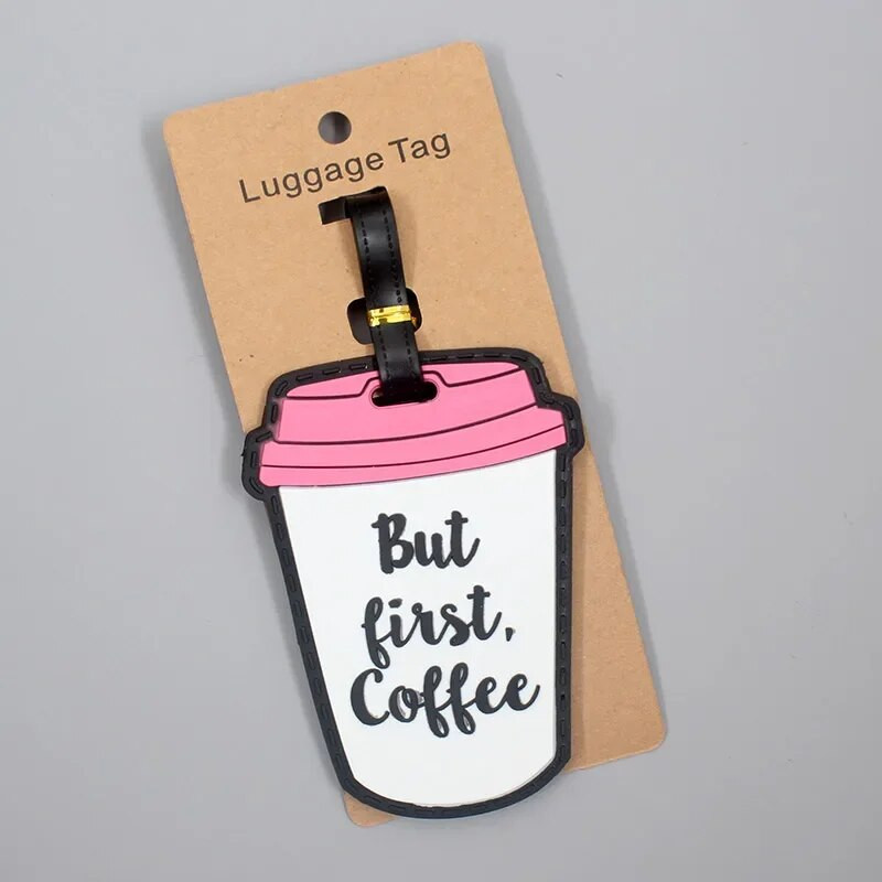 Jauka čemodāna etiķete Saldējums un kūkas Ceļojumu piederumi Bagāžas etiķete Silikagels Čemodāna ID Adrese Turētājs Iekāpšanas zīme