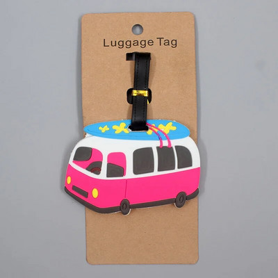 Αξεσουάρ ταξιδιού Χαριτωμένα ζώα & φρούτα Ετικέτα αποσκευών Silica Gel Βαλίτσα ID Διευθύνσεις Κάτοχος αποσκευών Ετικέτες επιβίβασης Φορητή ετικέτα