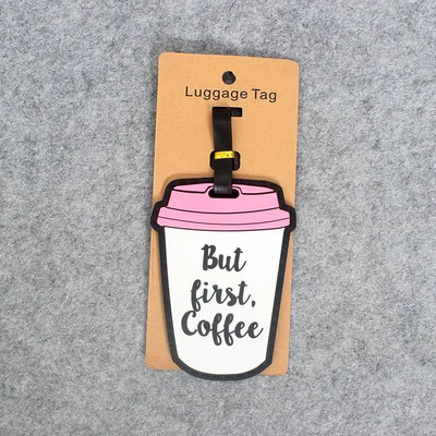 Αξεσουάρ ταξιδιού Χαριτωμένα ζώα & φρούτα Ετικέτα αποσκευών Silica Gel Βαλίτσα ID Διευθύνσεις Κάτοχος αποσκευών Ετικέτες επιβίβασης Φορητή ετικέτα