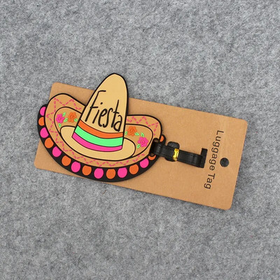 Αξεσουάρ ταξιδιού Χαριτωμένα ζώα & φρούτα Ετικέτα αποσκευών Silica Gel Βαλίτσα ID Διευθύνσεις Κάτοχος αποσκευών Ετικέτες επιβίβασης Φορητή ετικέτα