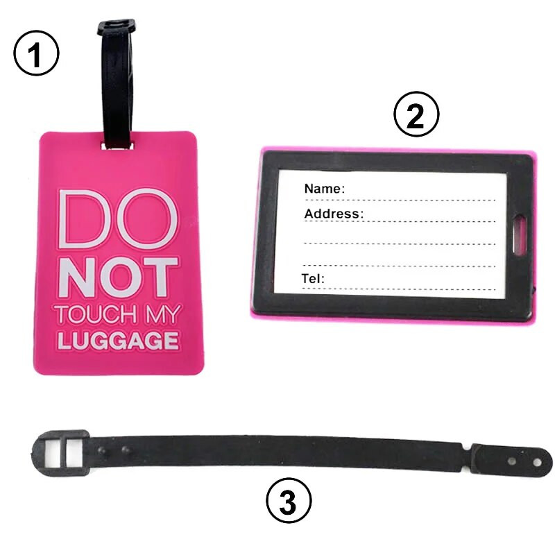 Αξεσουάρ ταξιδιού Χαριτωμένα ζώα & φρούτα Ετικέτα αποσκευών Silica Gel Βαλίτσα ID Διευθύνσεις Κάτοχος αποσκευών Ετικέτες επιβίβασης Φορητή ετικέτα