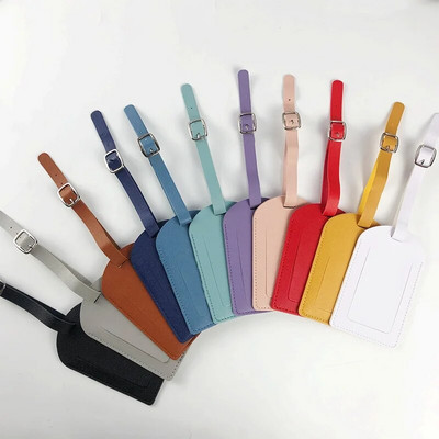 Etichetă pentru bagaje din PU, 4 buc. Accesorii moale de călătorie, culoare pentru călătorie, etichetă pentru bagaje, bilet de îmbarcare, etichetă pentru valiză, piele Pu