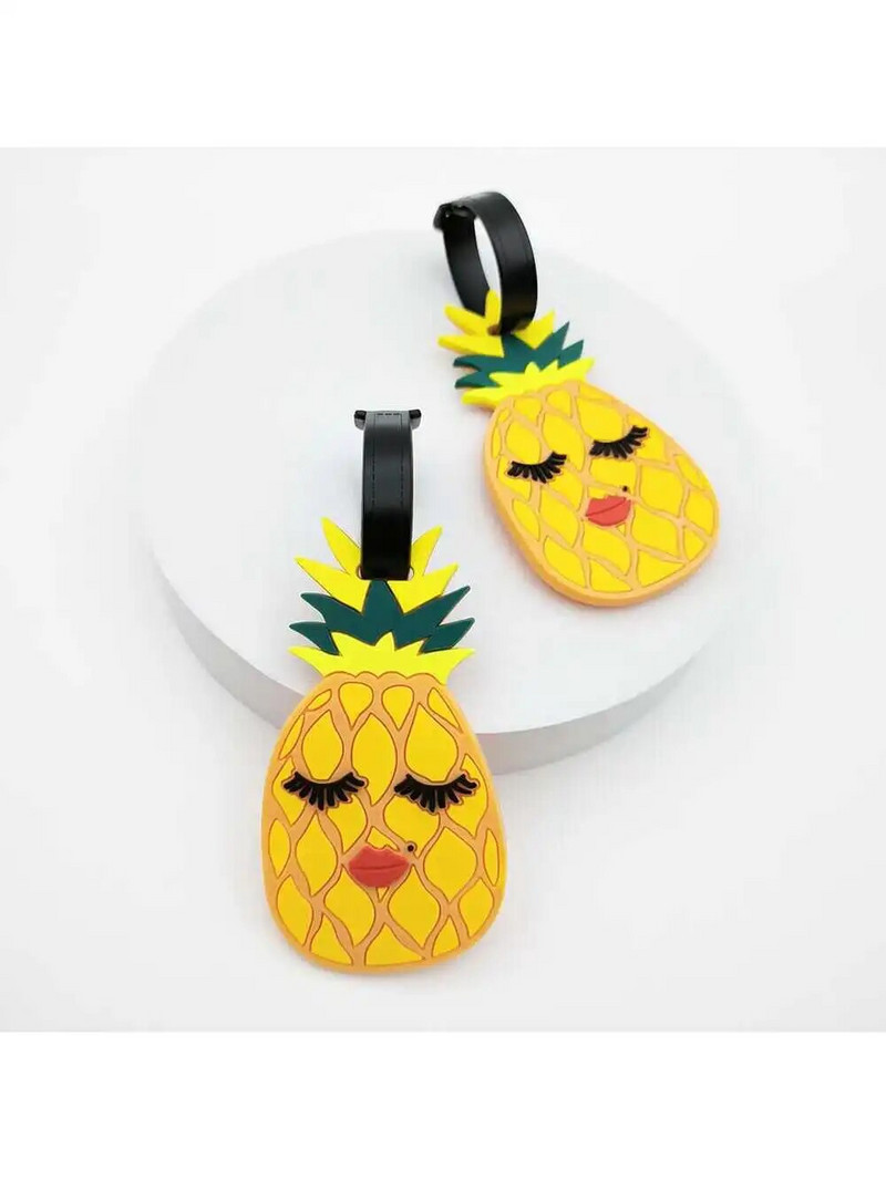 1 ΤΕΜ χαριτωμένα αξεσουάρ ταξιδιού Ετικέτες αποσκευών Βαλίτσα στυλ κινουμένων σχεδίων μόδας Φορητή ετικέτα ταξιδιού Φορητή ετικέτα