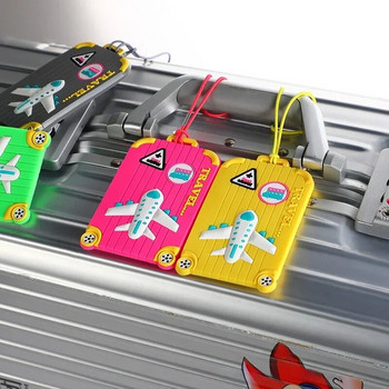 Νέες ετικέτες αποσκευών PVC Αξεσουάρ ταξιδιού Ετικέτες βαλίτσα σιλικόνης Στυλ μόδας Φορητή ετικέτα ταξιδιού σιλικόνη Θήκη διεύθυνσης ταυτότητας