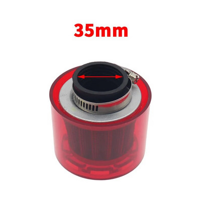 Universāls zils/sarkans 32/35/38/42/48-50mm motociklu motociklu gaisa filtra tīrītājs 50cc 110cc 125cc ATV PIT Dirt Bike, šļakatām izturīgs