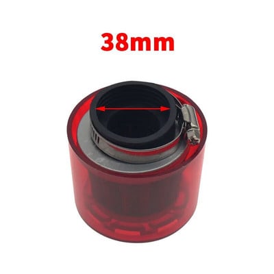 Universāls zils/sarkans 32/35/38/42/48-50mm motociklu motociklu gaisa filtra tīrītājs 50cc 110cc 125cc ATV PIT Dirt Bike, šļakatām izturīgs