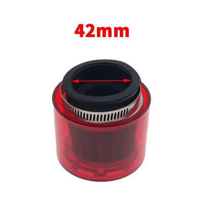 Universāls zils/sarkans 32/35/38/42/48-50mm motociklu motociklu gaisa filtra tīrītājs 50cc 110cc 125cc ATV PIT Dirt Bike, šļakatām izturīgs