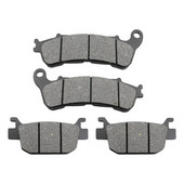 4gab/komplektā motocikla priekšējie un aizmugurējie bremžu kluči priekš Honda Forza 250 NSS250 2005 2006 2007 2008 2009