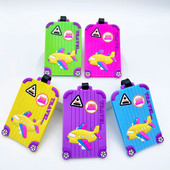 1Gb Creative Aircraft Daudzkrāsu bagāžas birka Lidostas birka Ceļojumu būtiska pazaudēšanas novēršanas piekāršana vīriešiem un sievietēm