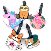 1Gb Silikona burtu čemodāns Bagāžas bagāžas PVC etiķetes Nosaukums ID Somas identifikators Etiķete Ceļojumu piederumi Unisex