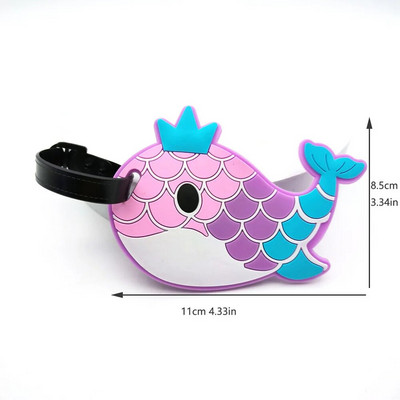 1Gb Silikona burtu čemodāns Bagāžas bagāžas PVC etiķetes Nosaukums ID Somas identifikators Etiķete Ceļojumu piederumi Unisex