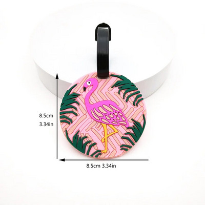 1Gb Silikona burtu čemodāns Bagāžas bagāžas PVC etiķetes Nosaukums ID Somas identifikators Etiķete Ceļojumu piederumi Unisex