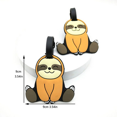 1Gb Silikona burtu čemodāns Bagāžas bagāžas PVC etiķetes Nosaukums ID Somas identifikators Etiķete Ceļojumu piederumi Unisex