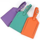 Ādas bagāžas etiķete Ceļojumu čemodāna nosaukums Adrese ID Bagāžas etiķetes Adreses turētājs Pārnēsājamas iekāpšanas birkas Ceļojumu piederumi