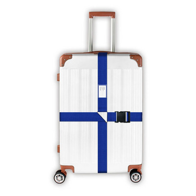 Bagāžas sprādzes siksna Ceļojumu piederumi Regulējami 420 CM čemodānu jostas Varavīksnes bagāžas iepakošanas josta