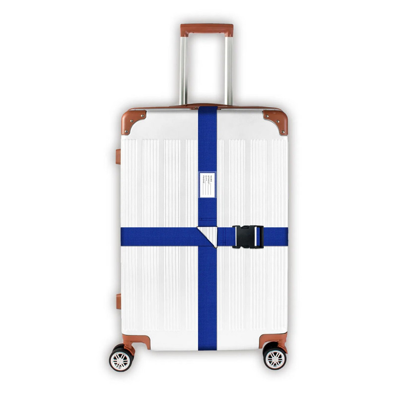 Bagāžas sprādzes siksna Ceļojumu piederumi Regulējami 420 CM čemodānu jostas Varavīksnes bagāžas iepakošanas josta