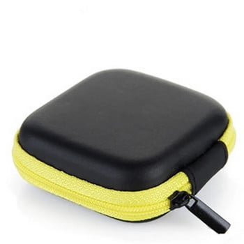 Eva Мини преносима чанта за слушалки Портмоне за монети Калъф за слушалки USB кабел Кутия за съхранение Портфейл Чанта за носене Аксесоар за слушалки