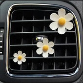 3 tk/komplekt auto väljalaskeava õhutusava parfüümiklambrid kommivärvi lilledega auto õhuvärskendaja kliimaseade väljalaskeava viiruk autotarvikud