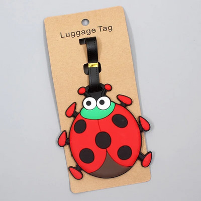 Ceļojumu piederumi Skaista varavīksnes bagāžas etiķete silikagela čemodāna ID adreses turētājs bagāžas iekāpšanas zīme pārnēsājama etiķete