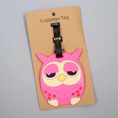 Ceļojumu piederumi Skaista varavīksnes bagāžas etiķete silikagela čemodāna ID adreses turētājs bagāžas iekāpšanas zīme pārnēsājama etiķete