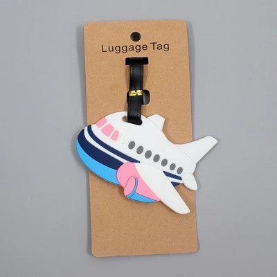 Ceļojumu piederumi Skaista varavīksnes bagāžas etiķete silikagela čemodāna ID adreses turētājs bagāžas iekāpšanas zīme pārnēsājama etiķete