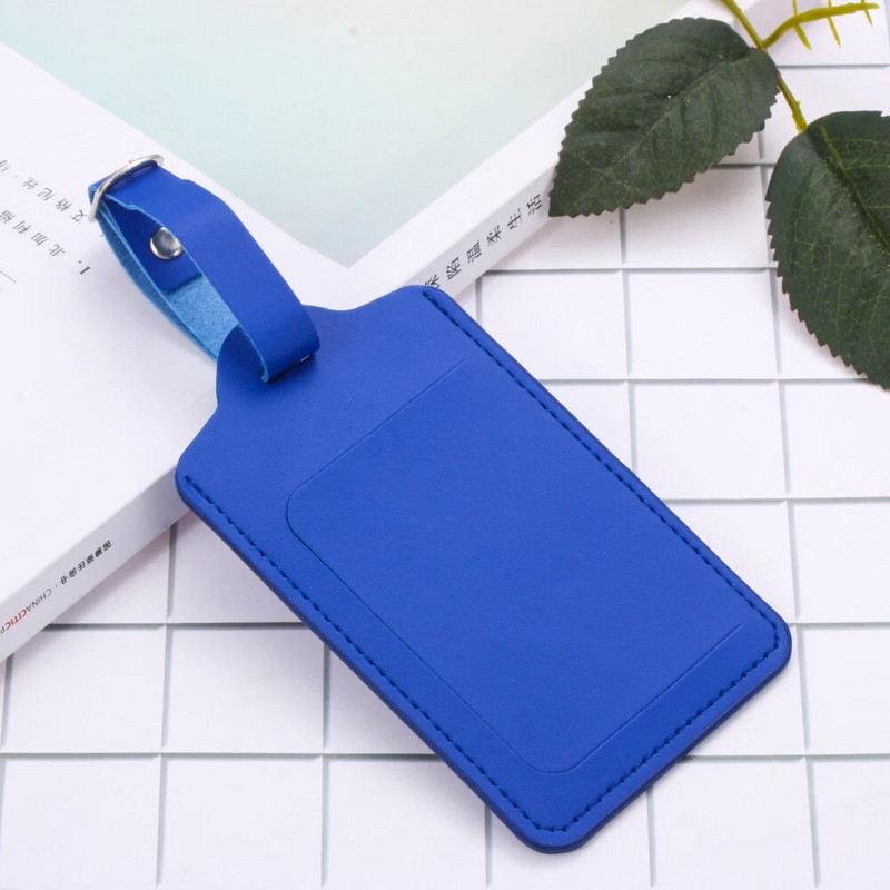 PU ādas čemodāns Bagāžas etiķete Etiķete soma kulons rokassomiņa Pārnēsājami ceļojumu piederumi Nosaukums ID adreses etiķetes Augsta kvalitāte