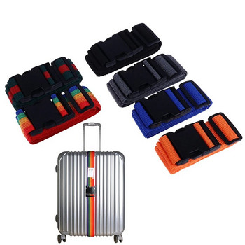 Ζώνη συσκευασίας βαλίτσας 2M Ρυθμιζόμενη κλειδαριά από νάιλον Ζώνες συσκευασίας λουριών αποσκευών ταξιδίου Προστατευτικά αξεσουάρ ταξιδιού
