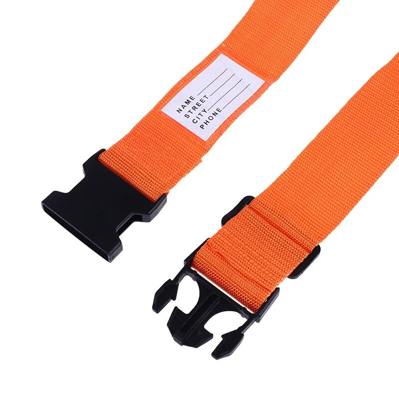 2M Regulējama neilona slēdzene ceļojumu bagāžas siksnas Aizsargājošs ceļojuma piederumi Čemodāna iepakošanas josta