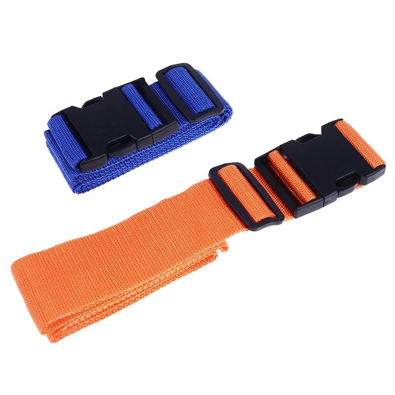 2M Regulējama neilona slēdzene ceļojumu bagāžas siksnas Aizsargājošs ceļojuma piederumi Čemodāna iepakošanas josta