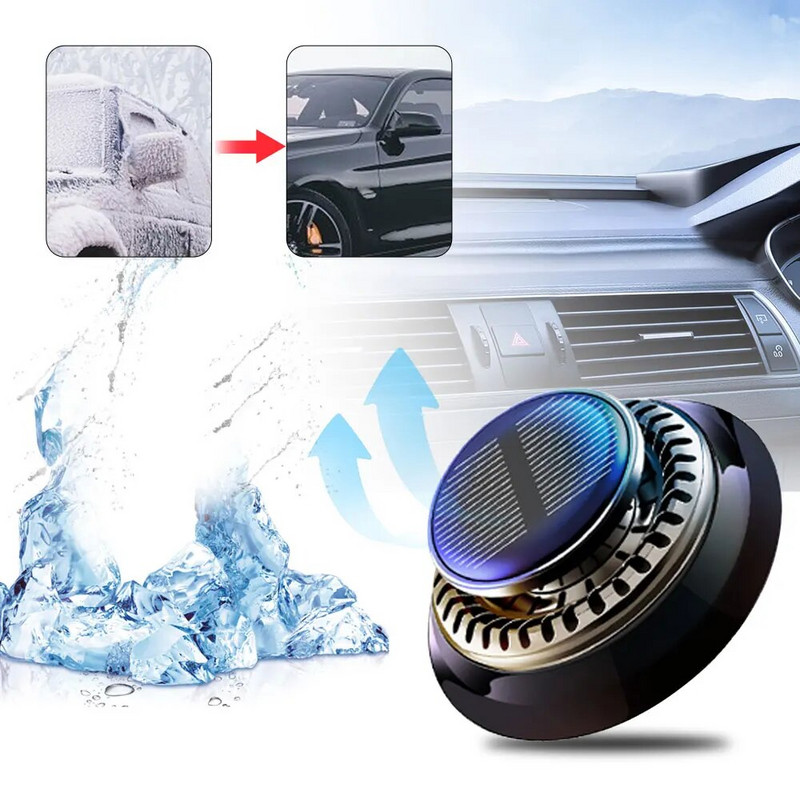 Solar Autós Légfrissítő Aromaterápiás Diffúzor Alumíniumötvözet Illat Barkácsolás Parfüm Dekoráció Szag eltávolítása Belső kiegészítők