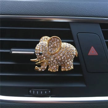 Диамант Crystal Elephant Автомобилен климатик Изход за въздух Парфюм Щипка Интериорна декорация на кола